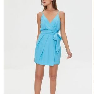 NEW Tie-Waist Wrap Cami Mini Dress